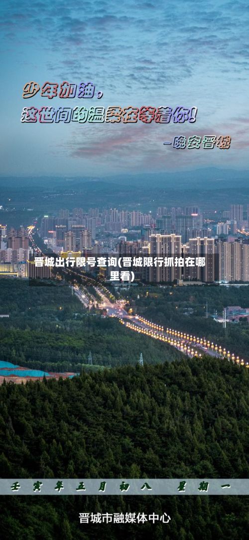 晋城出行限号查询(晋城限行抓拍在哪里看)-第3张图片