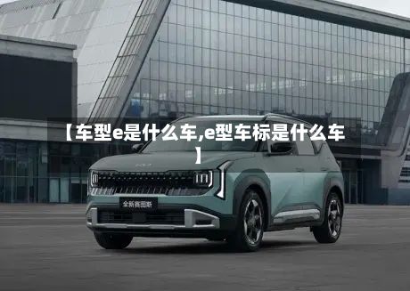 【车型e是什么车,e型车标是什么车】-第2张图片