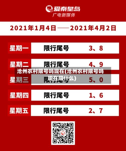 沧州农村限号吗现在(沧州农村限号吗现在限什么)