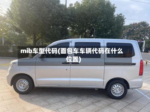 mib车型代码(面包车车辆代码在什么位置)