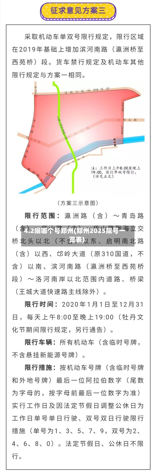 4.2限哪个号郑州(郑州2025限号一览表)