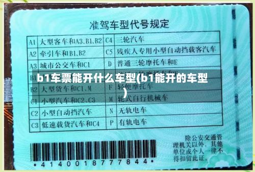 b1车票能开什么车型(b1能开的车型)-第2张图片