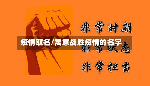 疫情取名/寓意战胜疫情的名字-第2张图片
